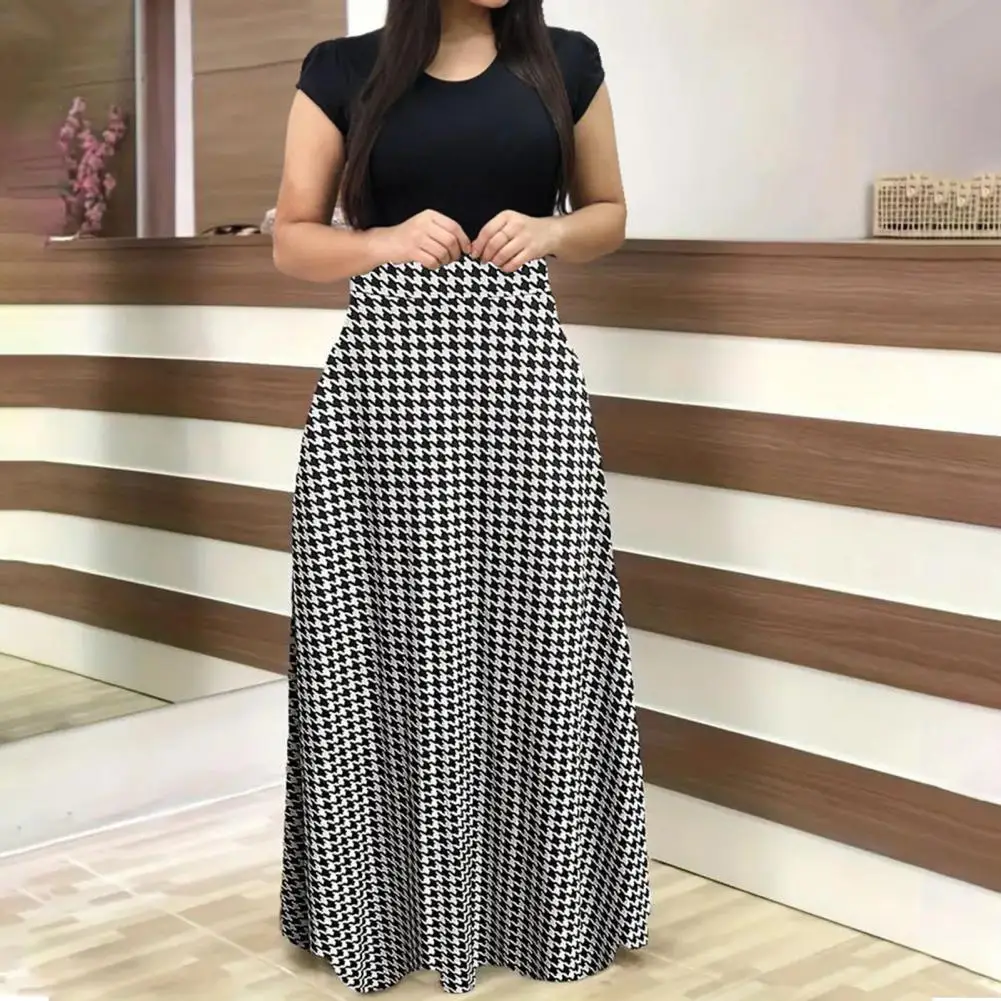 Floral Print Dress Floral Print Maxi Dress with Short Sleeves A-line Silhouette High Waist Design for Summer Events Travel Dress
Floral Print Dress Floral Print Maxi Dress with Short Sleeves A-line Silhouette High Waist Design for Summer Events Travel Dress