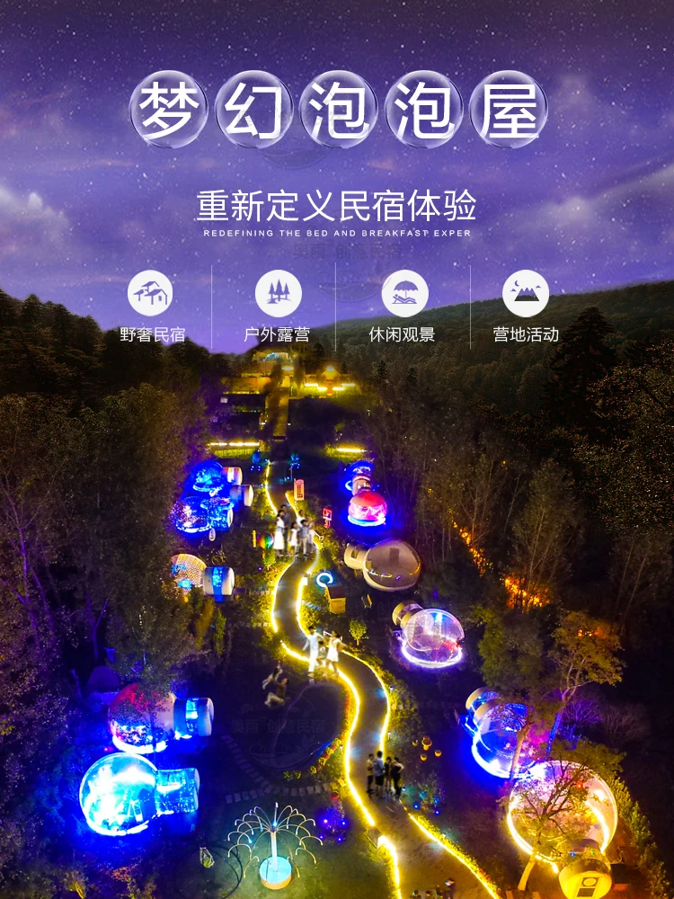Transparent Inflatable Bubble House People's Camping Earth Form Wild Luxury Star Sky Tent Net Red Hotel
Transparent Inflatable Bubble House People's Camping Earth Form Wild Luxury Star Sky Tent Net Red Hotel