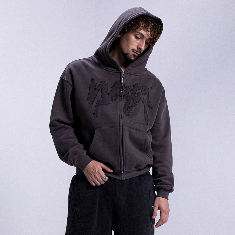 European and American cross-border hip-hop street style new jacket pattern embroidery unisex hooded cardigan jacket sweatshirt
European and American cross-border hip-hop street style new jacket pattern embroidery unisex hooded cardigan jacket sweatshirt