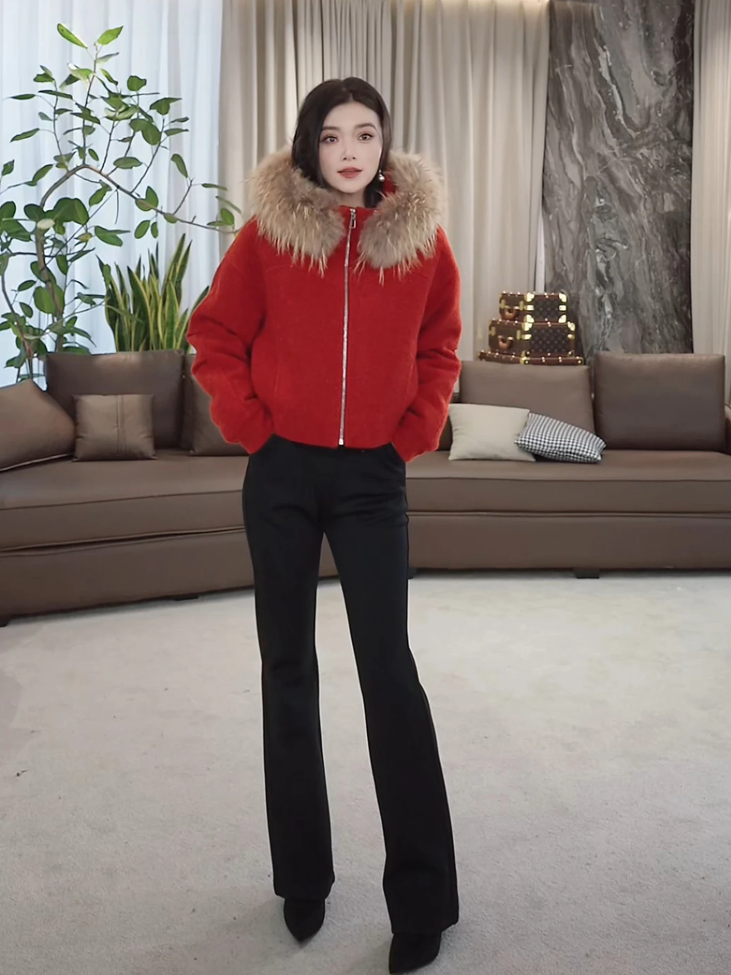 Red Aosphere ort Faion down Jaet Women's Coat with Fur Collar Casual Sle Warm Polyester Lined Long Sve Zipper
Red Aosphere ort Faion down Jaet Women's Coat with Fur Collar Casual Sle Warm Polyester Lined Long Sve Zipper