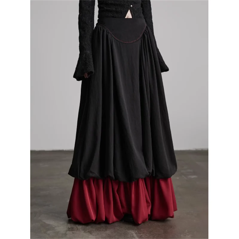 Black Patchwork A-Line Skirt Vintage Gothic Long Skirts Women High Waisted Slim Drape Satin Party Skirt Autumn Ball Gown
Black Patchwork A-Line Skirt Vintage Gothic Long Skirts Women High Waisted Slim Drape Satin Party Skirt Autumn Ball Gown