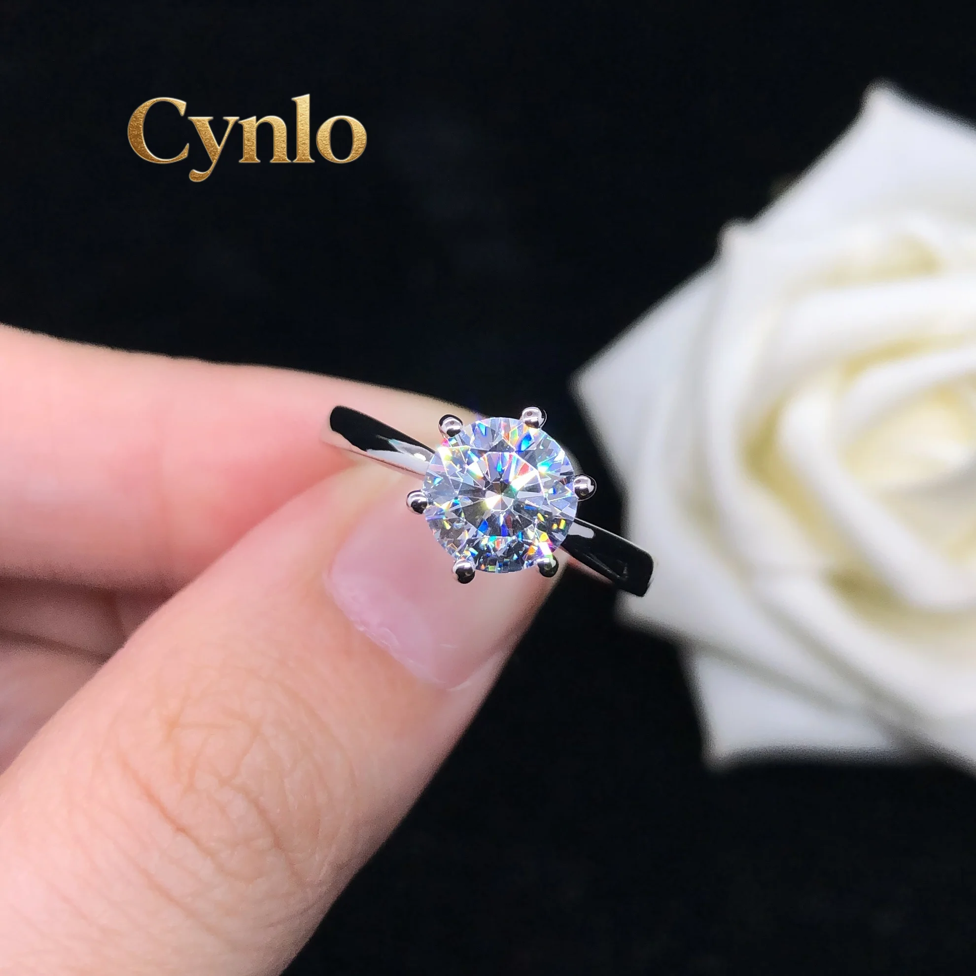 Cynlo Jewelry Hearts and Arrows 2CT 8.0mm D VVS1 Diamond Engagement Ring for Women Luxury Platinum 950 Ring
Cynlo Jewelry Hearts and Arrows 2CT 8.0mm D VVS1 Diamond Engagement Ring for Women Luxury Platinum 950 Ring