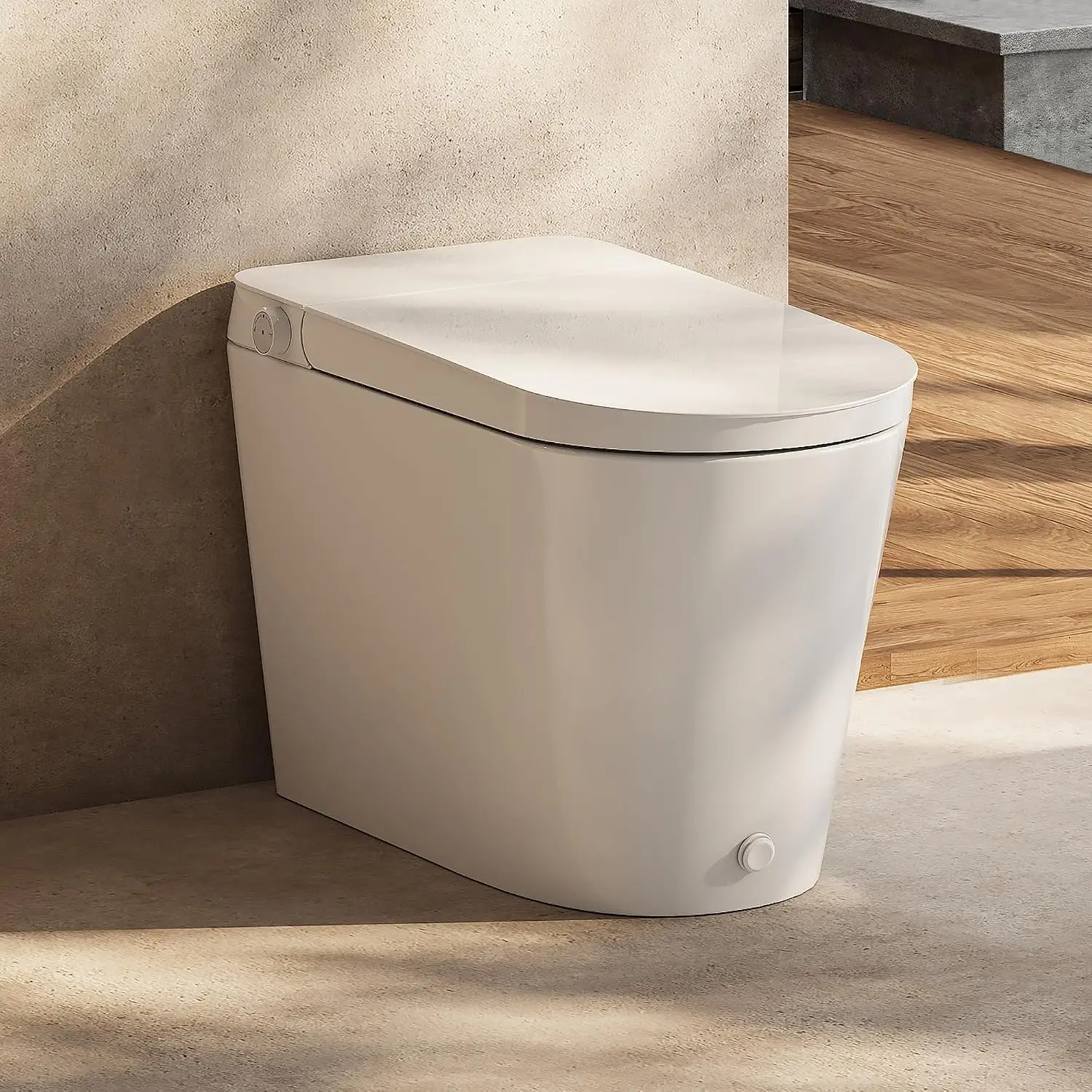 Non-Electric Bidet Toilet with Auto Flush, No Outlet or Rewiring Needed, Battery Powered, Tankless One-Piece Elongated Toile
Non-Electric Bidet Toilet with Auto Flush, No Outlet or Rewiring Needed, Battery Powered, Tankless One-Piece Elongated Toile