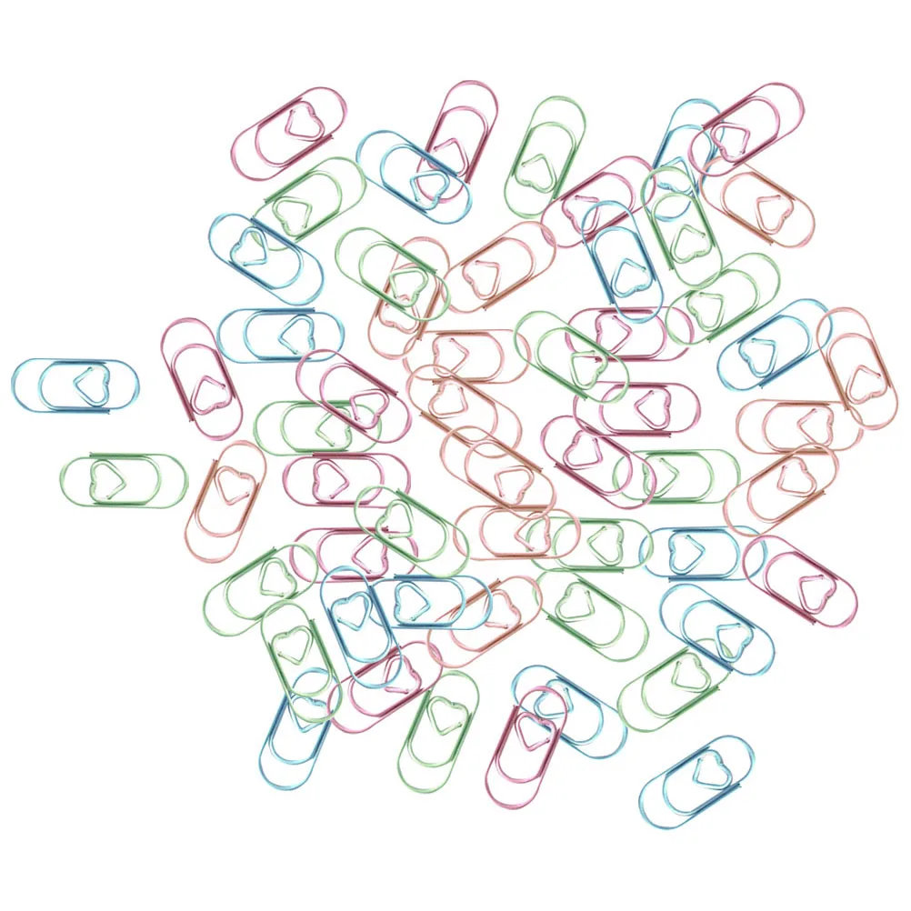 200 Pcs Heart Shaped Paper Clips Macarons Color Metal Office Craft Ornaments Fixing Book Reading Document Small
200 Pcs Heart Shaped Paper Clips Macarons Color Metal Office Craft Ornaments Fixing Book Reading Document Small