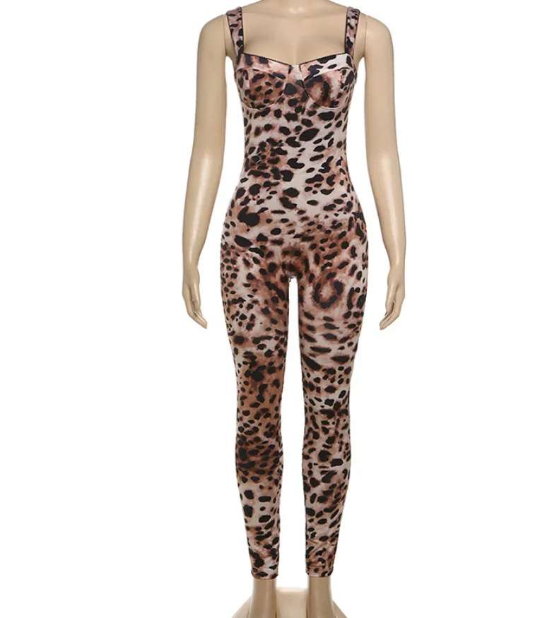Women Tight Long Jumpsuits Spring New Style Women's Fashion Sexy Leopard Print Backless High Waist Wrap Slimming Jumpsuit
Women Tight Long Jumpsuits Spring New Style Women's Fashion Sexy Leopard Print Backless High Waist Wrap Slimming Jumpsuit