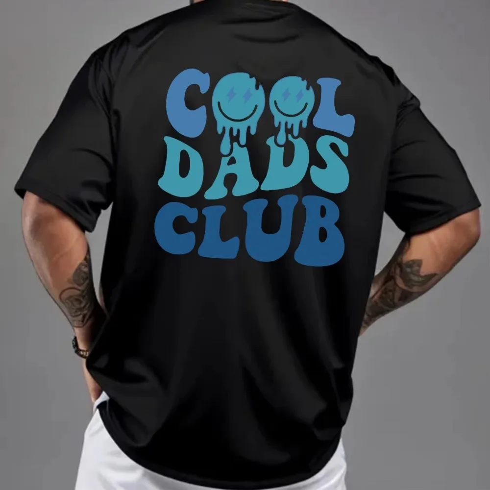2025 Men's summer 100% pure cotton fashionable casual loose cool dad club letter printed round neck short sleeved T-shirt top
2025 Men's summer 100% pure cotton fashionable casual loose cool dad club letter printed round neck short sleeved T-shirt top