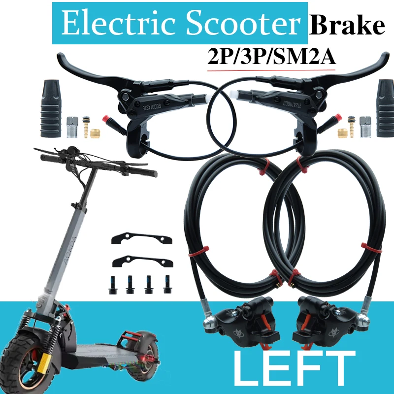 GT03 Гидравлический тормоз Ebike 2pin 3Pin SM2a Левый 2-поршневой гидравлический тормоз для электрического скутера Набор аксессуаров для велосипеда
GT03 Гидравлический тормоз Ebike 2pin 3Pin SM2a Левый 2-поршневой гидравлический тормоз для электрического скутера Набор аксессуаров для велосипеда