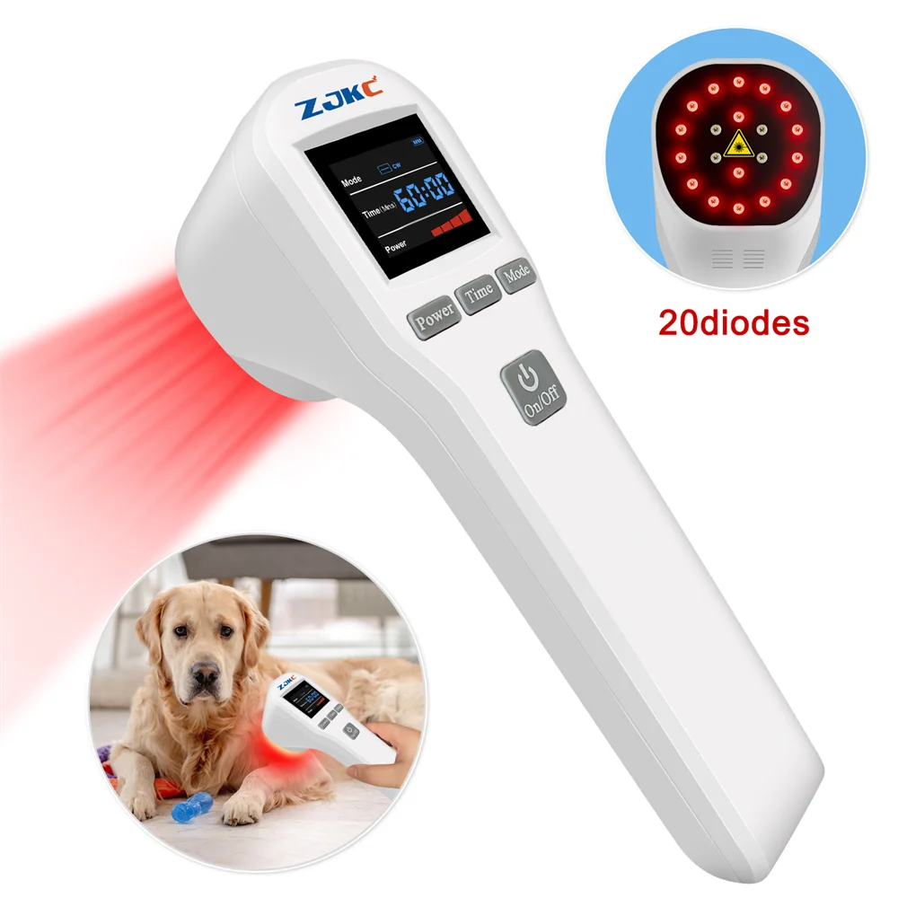 ZJKC Cold Laser Therapy for Dog Vet Grade 650nmx16+808nmx4 Handheld Laser Therapy Machine for Soft Tissue Damage Joint Pain
ZJKC Cold Laser Therapy for Dog Vet Grade 650nmx16+808nmx4 Handheld Laser Therapy Machine for Soft Tissue Damage Joint Pain