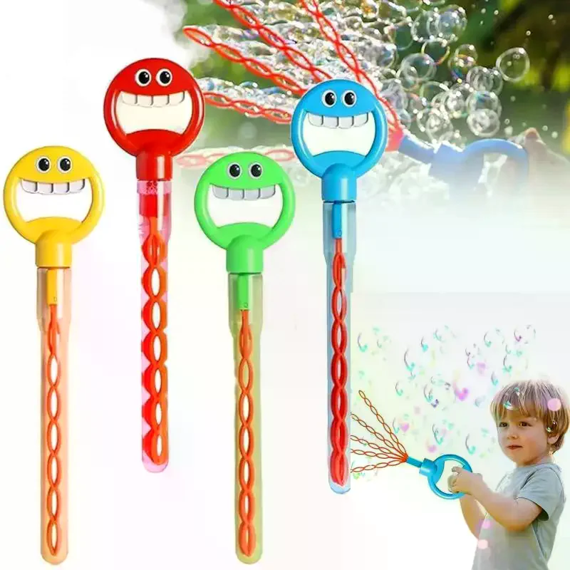 36Holes Bubble Wand Handheld Smiling Face Bubble Stick Blower Maker Outdoor Activity Fun Soap Blowing Toys Gifts
36Holes Bubble Wand Handheld Smiling Face Bubble Stick Blower Maker Outdoor Activity Fun Soap Blowing Toys Gifts