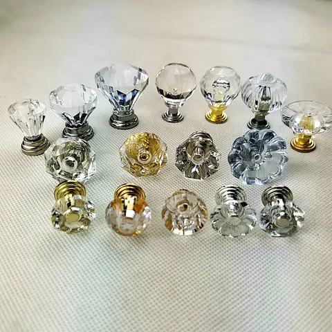 Variety Style Acrylic Door Drawer Cabinet Wardrobe Pull Knobs Furniture Handle Wholesale