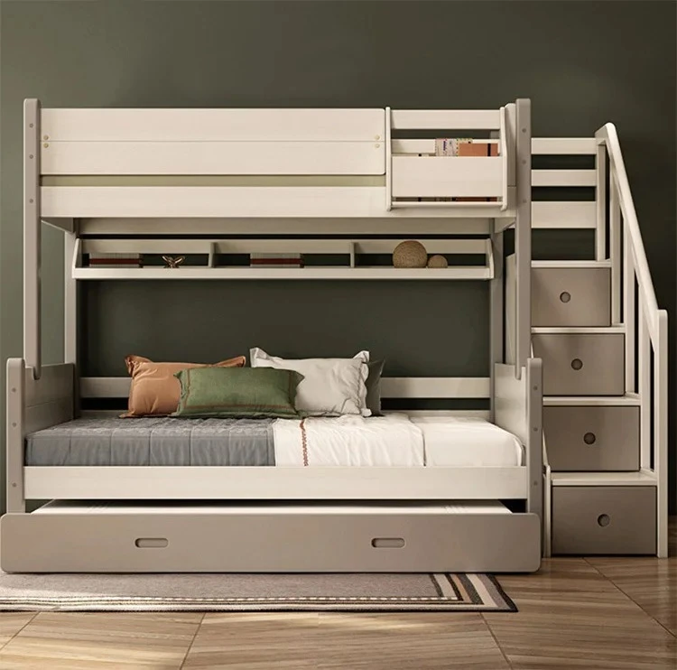 Children's Bed with Slide Solid Wooden Children's Bunk Bed with Stairs Children's Bedroom Furniture Set
Children's Bed with Slide Solid Wooden Children's Bunk Bed with Stairs Children's Bedroom Furniture Set