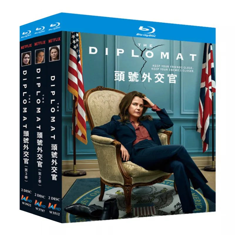 Blu-ray Ultra HD US TV Series The Diplomat Seasons 1–3 Box Set with English and Traditional Chinese Subtitles
Blu-ray Ultra HD US TV Series The Diplomat Seasons 1–3 Box Set with English and Traditional Chinese Subtitles