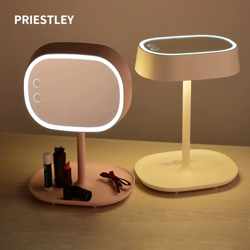 Woman Makeup Mirror Storage Face Mirror Led Light Adjustable Touch Dimmer USB Led Vanity Mirror Table Desk Cosmetic Mirrorw
Woman Makeup Mirror Storage Face Mirror Led Light Adjustable Touch Dimmer USB Led Vanity Mirror Table Desk Cosmetic Mirrorw