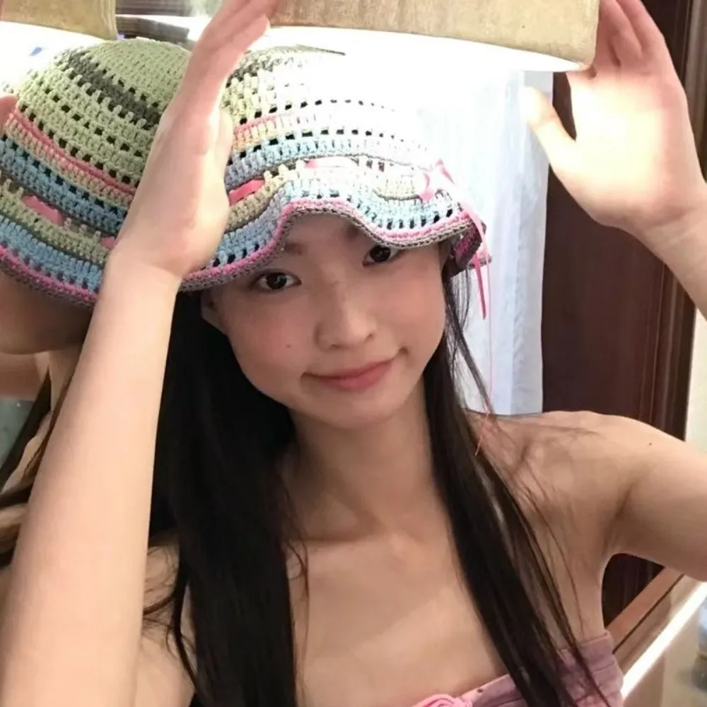 Корейские вязаные панамы ручной работы Y2k с бантом и лентой, полая кепка для бассейна, милые весенне-летние плетеные шапки, уличная одежда
Корейские вязаные панамы ручной работы Y2k с бантом и лентой, полая кепка для бассейна, милые весенне-летние плетеные шапки, уличная одежда