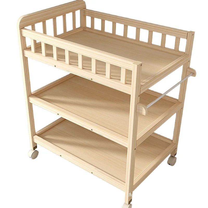 Solid wood diaper changing table Mobile nursing table Bath massage Baby touch changing table with roller Nordic storage
Solid wood diaper changing table Mobile nursing table Bath massage Baby touch changing table with roller Nordic storage