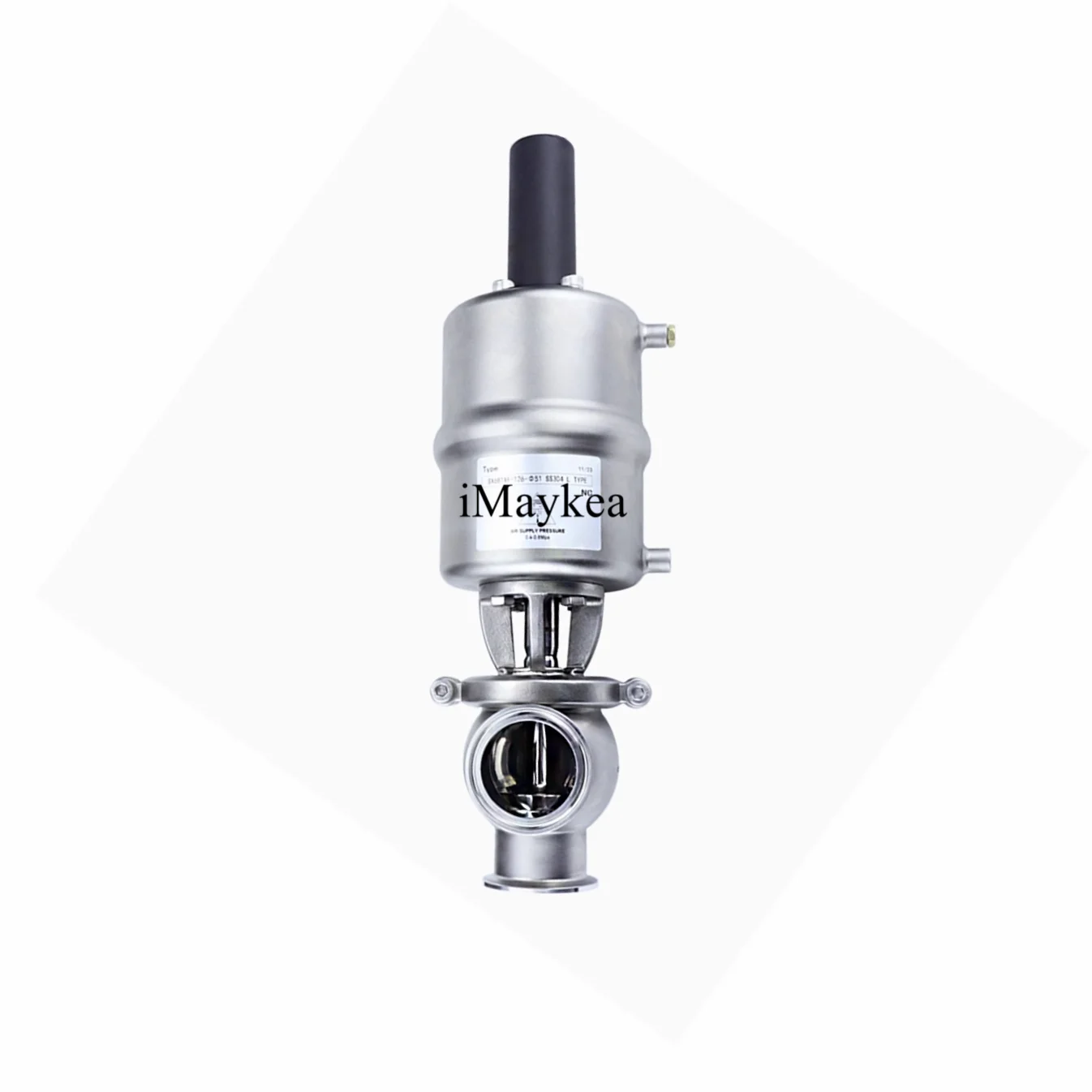 2" Sanitary Pneumatic Globe Valve L Type Stainless Steel 304 Clamp OD 64mm Actuator Single Acting
2" Sanitary Pneumatic Globe Valve L Type Stainless Steel 304 Clamp OD 64mm Actuator Single Acting