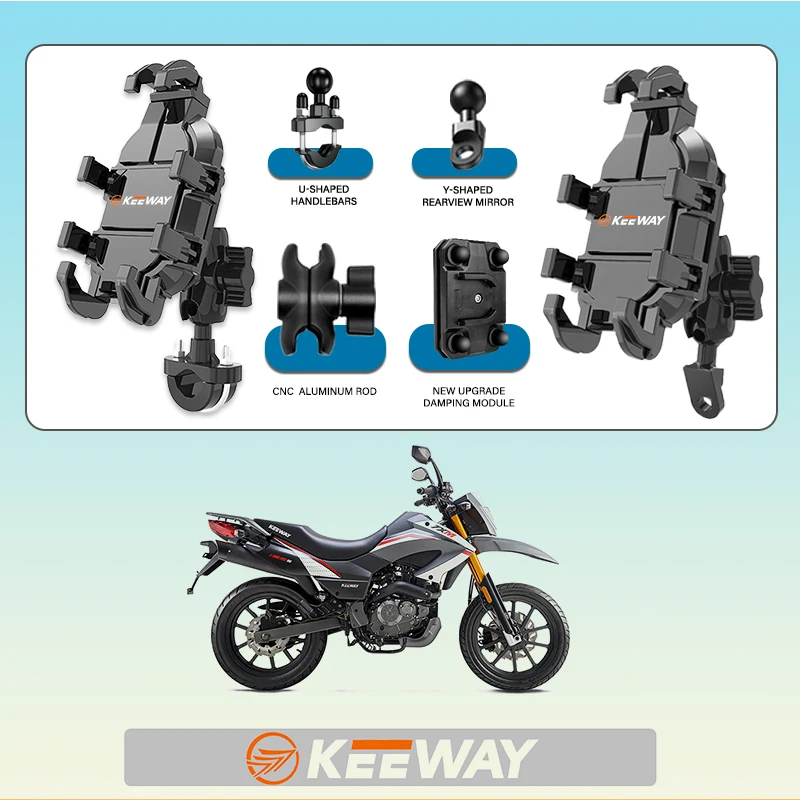 For Keeway Hurricane 50 Vieste K-Light RKV RKF 125 RKS Phone Mount Stand Motorcycle Holder 360° Rotatable ABS Adjustable
For Keeway Hurricane 50 Vieste K-Light RKV RKF 125 RKS Phone Mount Stand Motorcycle Holder 360° Rotatable ABS Adjustable