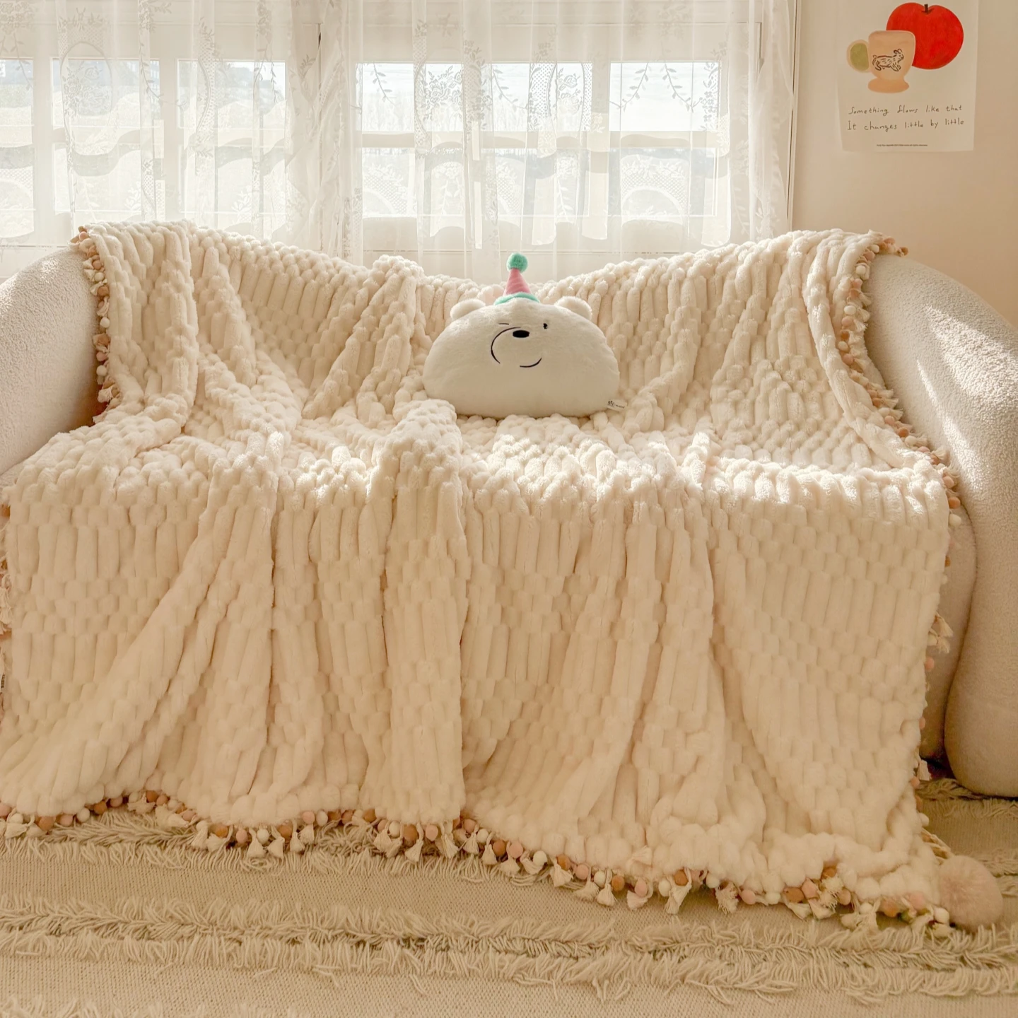 Thiened Lamb Velvet Blanket Winter Office Warm oulder awl Cover Blanket Modern Simplici Sle Tassel Soft Polyester
Thiened Lamb Velvet Blanket Winter Office Warm oulder awl Cover Blanket Modern Simplici Sle Tassel Soft Polyester