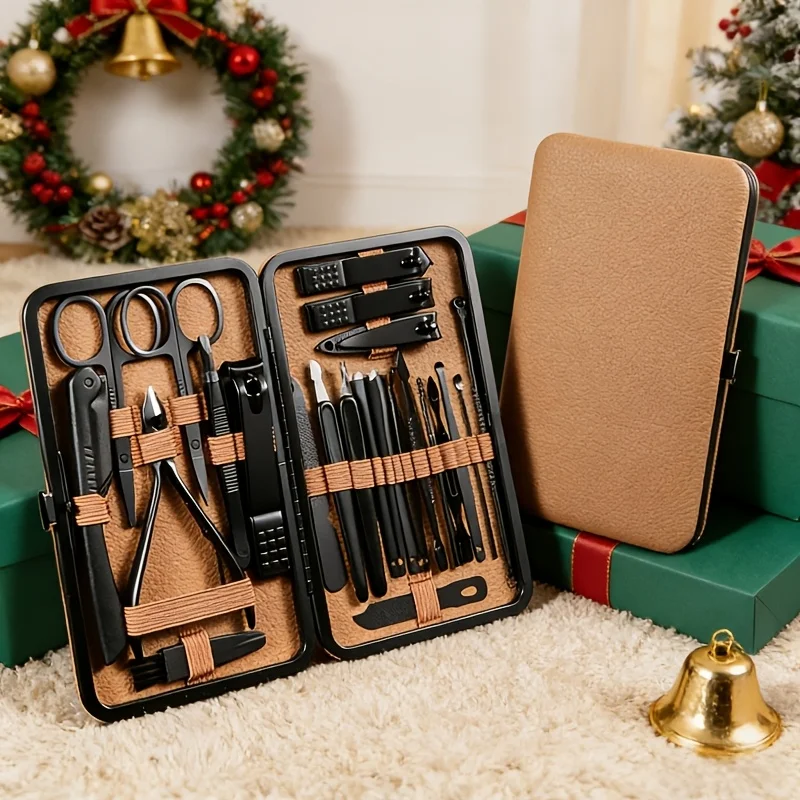 7/16/24 Pcs Brown Series Manicure Set Stainless Steel Nail Clipper Hand& Foot Trimming Tools with Portable Exquisite Storage Box
7/16/24 Pcs Brown Series Manicure Set Stainless Steel Nail Clipper Hand& Foot Trimming Tools with Portable Exquisite Storage Box