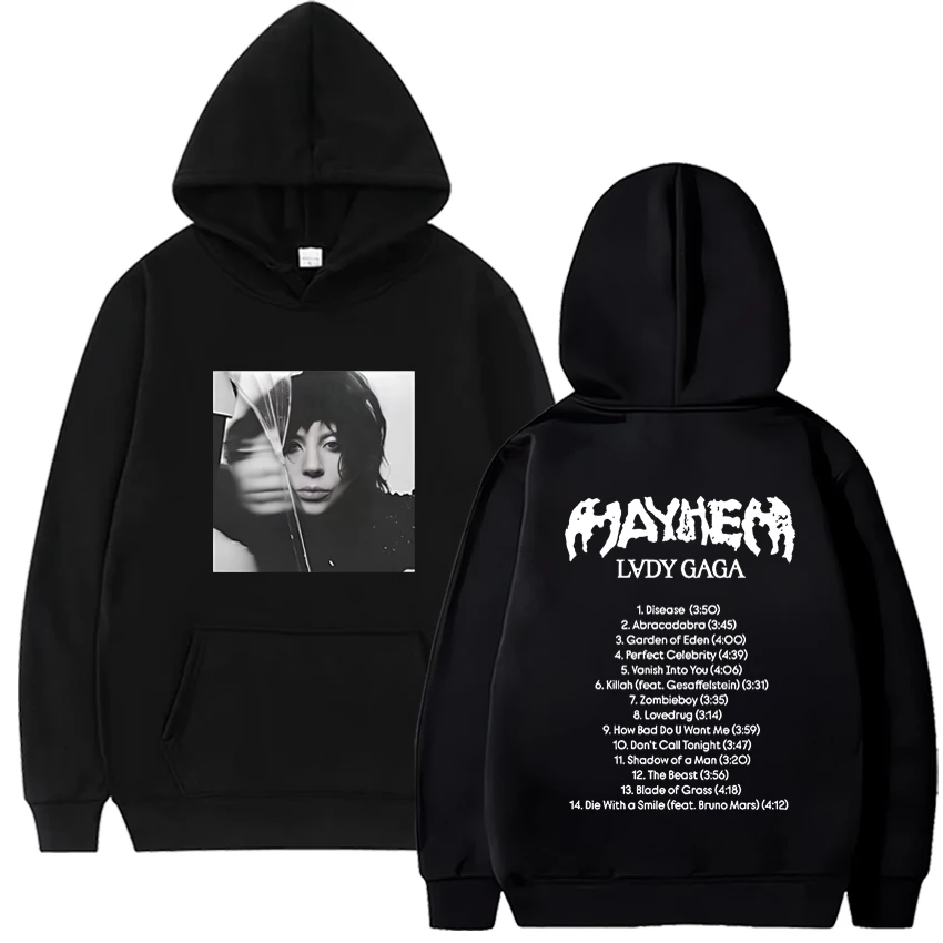 Lady Gaga Mayhem Hoodie 2025 New Album Fashion Men women's Hoodies Harajuku Aesthetic Winter Clothes Fleece Pullover Sweatshirt
Lady Gaga Mayhem Hoodie 2025 New Album Fashion Men women's Hoodies Harajuku Aesthetic Winter Clothes Fleece Pullover Sweatshirt