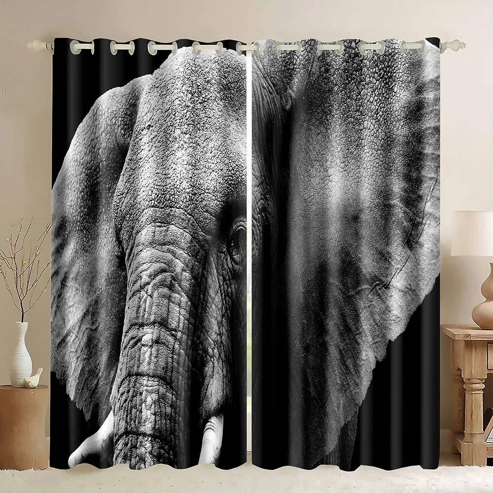 Elephant Window Curtains 3D Print Elephant Print Curtains Animal Theme Wild Animal African Wildlife Theme Blackout Curtains
Elephant Window Curtains 3D Print Elephant Print Curtains Animal Theme Wild Animal African Wildlife Theme Blackout Curtains