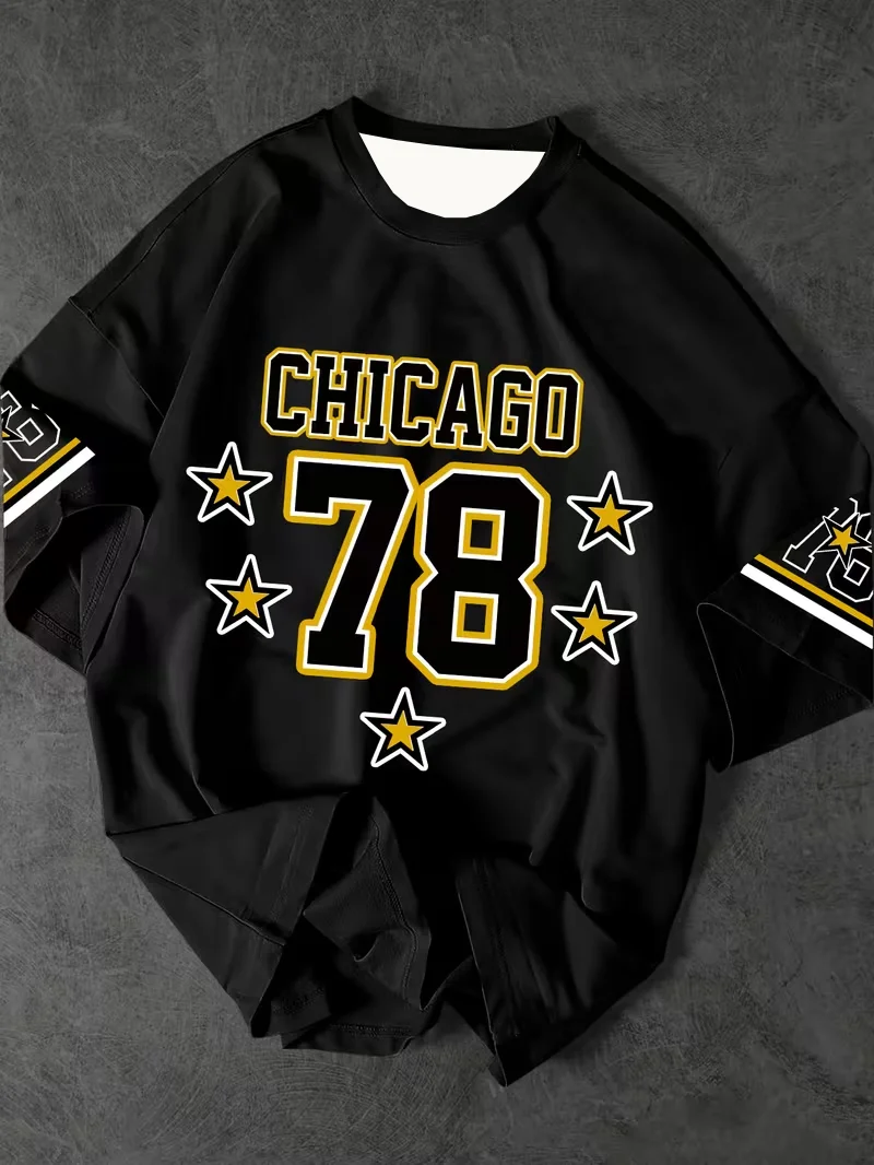 2026 New Chicago NO.78 Print Summer Men's Sports Jersey Short Sleeve T-Shirt Plus Size Women's Sport T-Shirt Top
2026 New Chicago NO.78 Print Summer Men's Sports Jersey Short Sleeve T-Shirt Plus Size Women's Sport T-Shirt Top