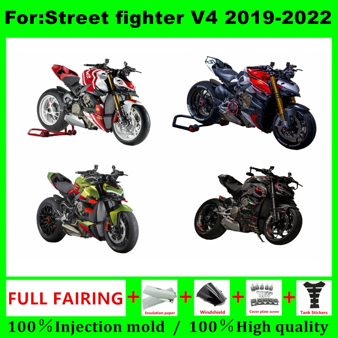 New ABS Motorcycle Fairing Kit Fit For DUCATI Street fighter V4 2019 2020 2021 2022 Custom Fairings Kit Bodywork Shell
New ABS Motorcycle Fairing Kit Fit For DUCATI Street fighter V4 2019 2020 2021 2022 Custom Fairings Kit Bodywork Shell