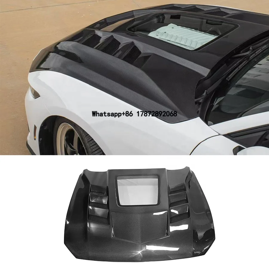 For Mustang 2024-2025 Carbon Fiber Front Hood Upgraded Front Bumper Engine Bonnet Cover With Transparent Glass Body Kit
For Mustang 2024-2025 Carbon Fiber Front Hood Upgraded Front Bumper Engine Bonnet Cover With Transparent Glass Body Kit