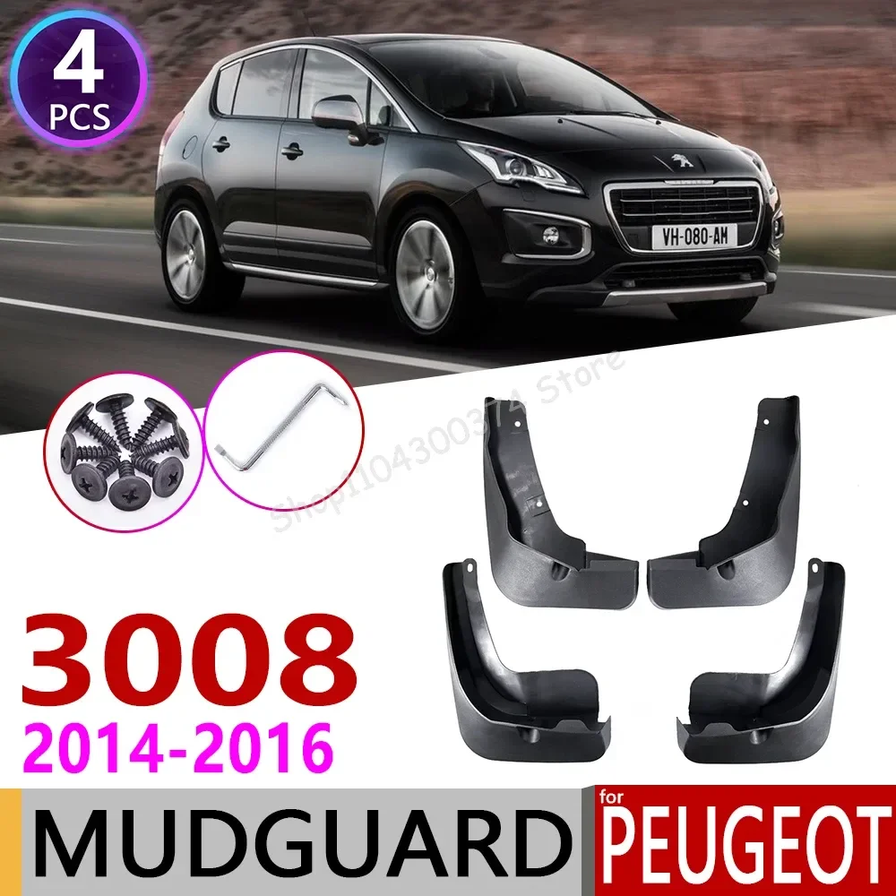 4 PCS Front Rear Car Mudflap for Peugeot 3008 2014 2015 2016 MK1 Fender Mud Guard Flap Splash Flaps Mudguards Accessories
4 PCS Front Rear Car Mudflap for Peugeot 3008 2014 2015 2016 MK1 Fender Mud Guard Flap Splash Flaps Mudguards Accessories