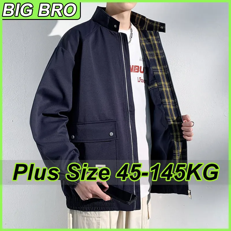 Plus Size Men's Jacket Casual Work Spring Autumn Stand Collar Coat Loose Fit Polyester Fiber Windproof Coat Male Clothing M-8XL
Plus Size Men's Jacket Casual Work Spring Autumn Stand Collar Coat Loose Fit Polyester Fiber Windproof Coat Male Clothing M-8XL