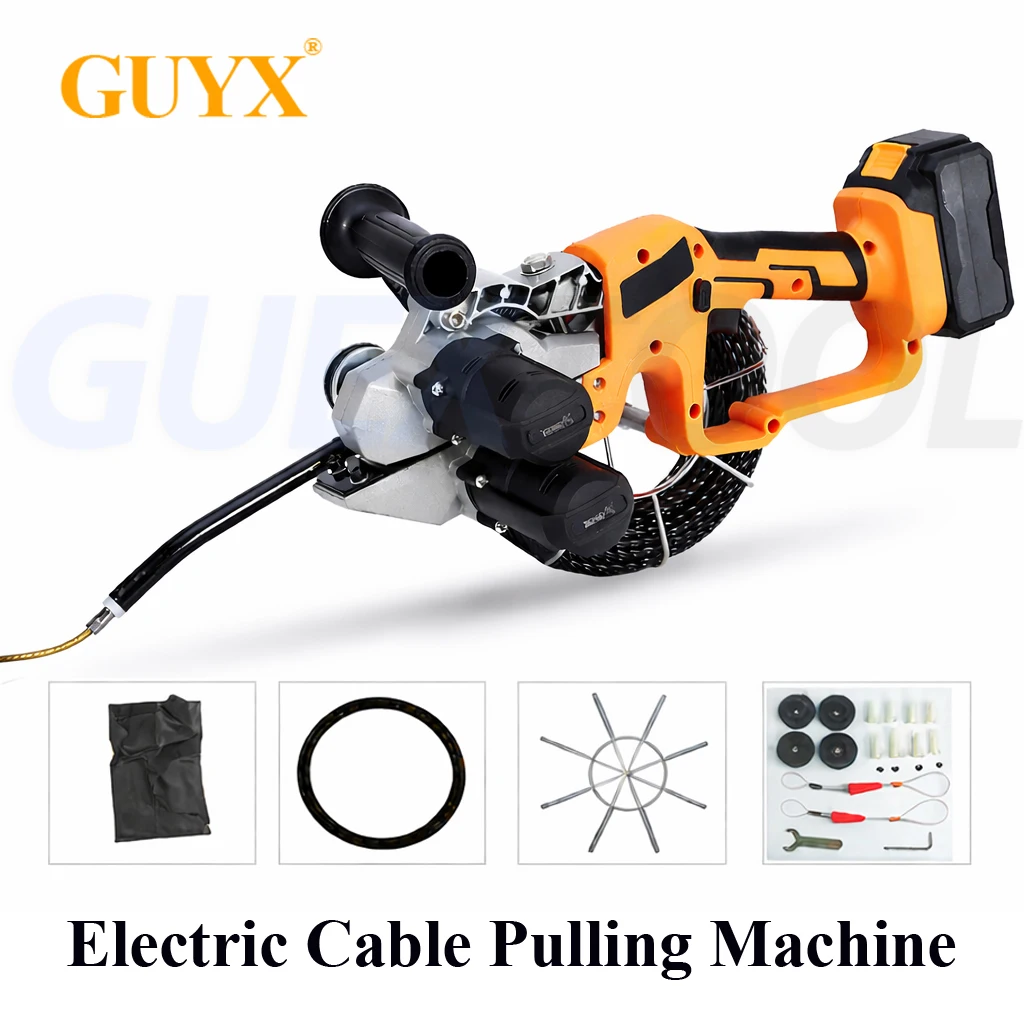 Electric Threading Machine Automatic Wire Puller Electric Cable Pulling Machine Electricians Pipe Threading Device Network