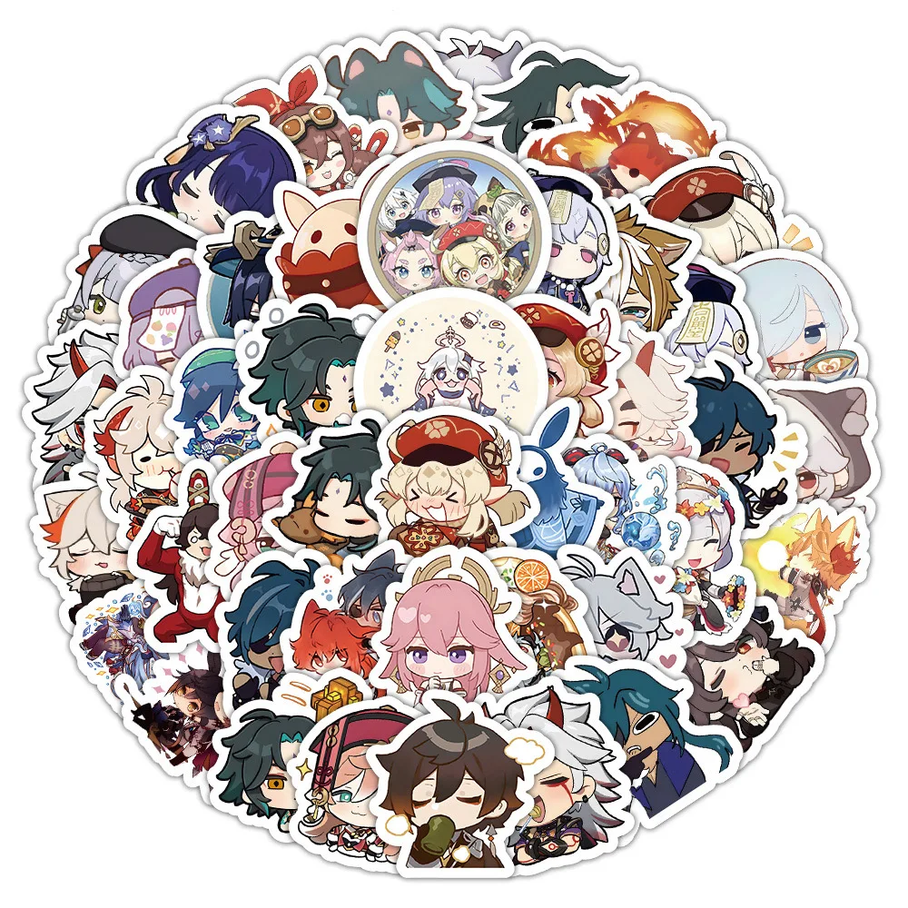10/63PCS Cute Genshin Impact Game Kawaii Stickers Decal DIY Kids Diary Suitcase Phone Laptop Bike Car Skateboard Vinyl Sticker
10/63PCS Cute Genshin Impact Game Kawaii Stickers Decal DIY Kids Diary Suitcase Phone Laptop Bike Car Skateboard Vinyl Sticker