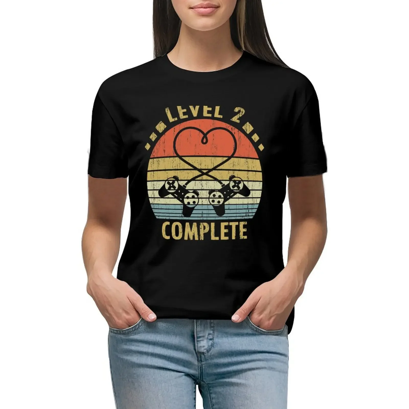 Level 2 Complete - 2nd Wedding Anniversary Gift Video Gamer T-Shirt quick drying anime clothes vintage fashion woman blouse 2024
Level 2 Complete - 2nd Wedding Anniversary Gift Video Gamer T-Shirt quick drying anime clothes vintage fashion woman blouse 2024