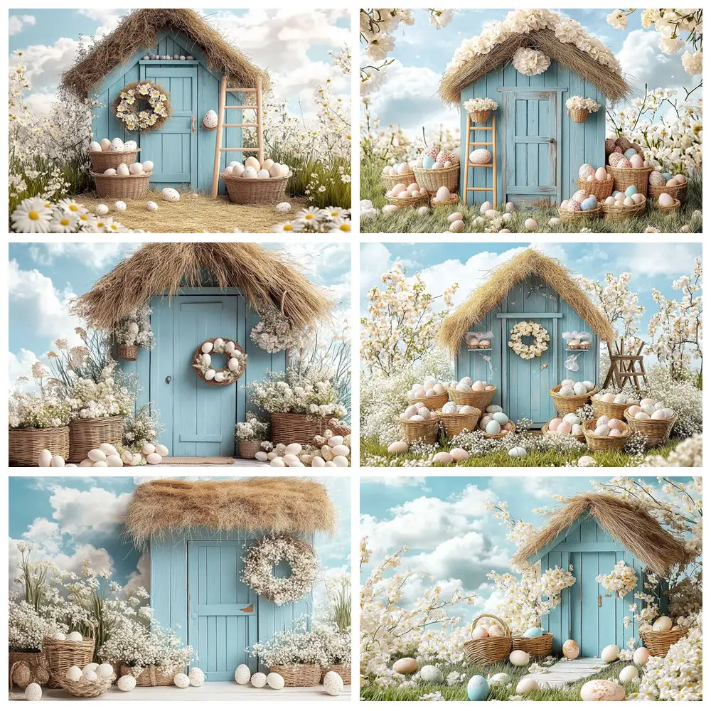 Spring Easter Background For Photography Blue Cottage Eggs Wreath Festival Decor Child Birthday Party Backdrop Photo Studio Prop
Spring Easter Background For Photography Blue Cottage Eggs Wreath Festival Decor Child Birthday Party Backdrop Photo Studio Prop