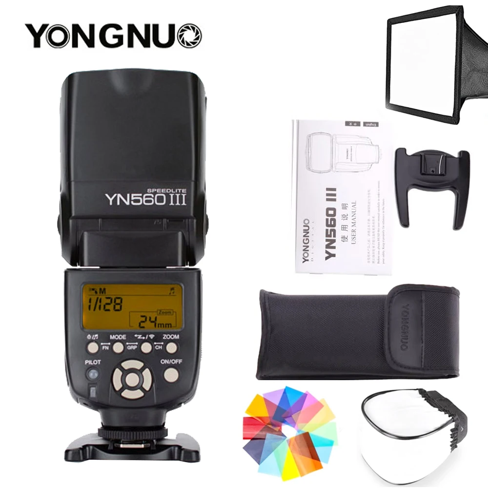 YONGNUO YN560III YN560-III YN560 III Wireless Flash Speedlite Speedlight /RF-603/YN560TX Trigger For Canon Nikon Olympus Pentax
YONGNUO YN560III YN560-III YN560 III Wireless Flash Speedlite Speedlight /RF-603/YN560TX Trigger For Canon Nikon Olympus Pentax