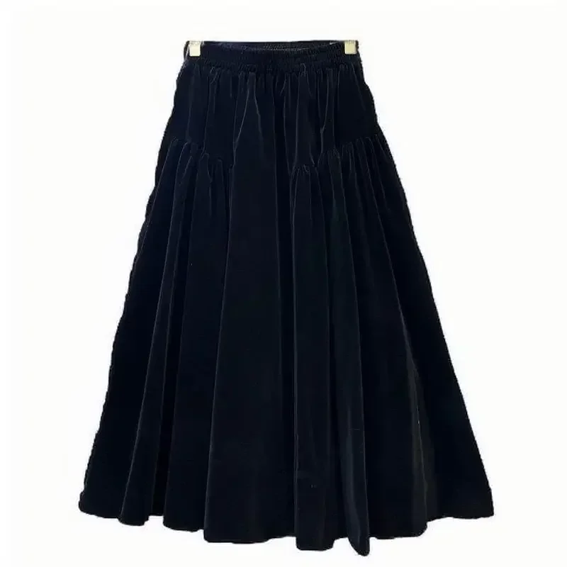 Autumn New Womens Retro Skirt Fashion Fluffy Velvet A-line Midi Skirts Casual High Waist High-end Splice Skirt Versatile Female
Autumn New Womens Retro Skirt Fashion Fluffy Velvet A-line Midi Skirts Casual High Waist High-end Splice Skirt Versatile Female