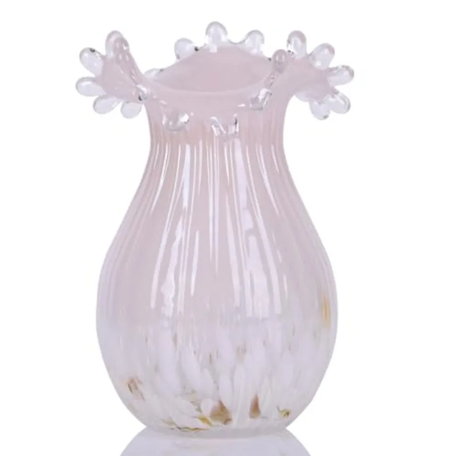 Hand Blown Glass vase, Unique Glass vase, Wide Mouth vase, Pink Glass vase for Home Living Room, Office, Table Centerpiece, Wed
Hand Blown Glass vase, Unique Glass vase, Wide Mouth vase, Pink Glass vase for Home Living Room, Office, Table Centerpiece, Wed