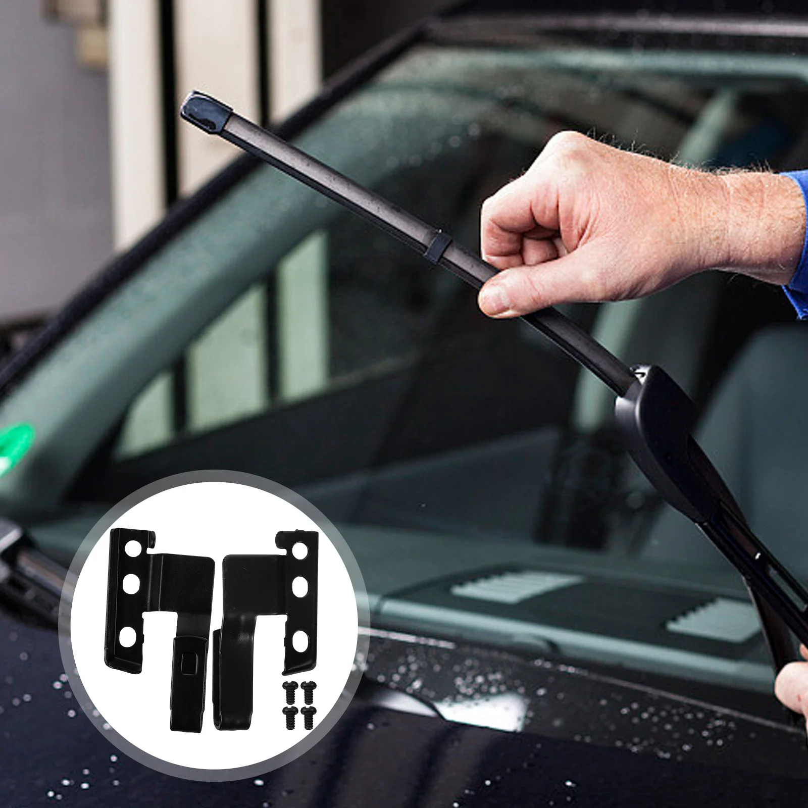 2pcs Rain Scraper Adapter Universal Metal Wiper Arm Kit For Front Windshield Durable Wiper Mounting Set Compatible With Multiple
2pcs Rain Scraper Adapter Universal Metal Wiper Arm Kit For Front Windshield Durable Wiper Mounting Set Compatible With Multiple