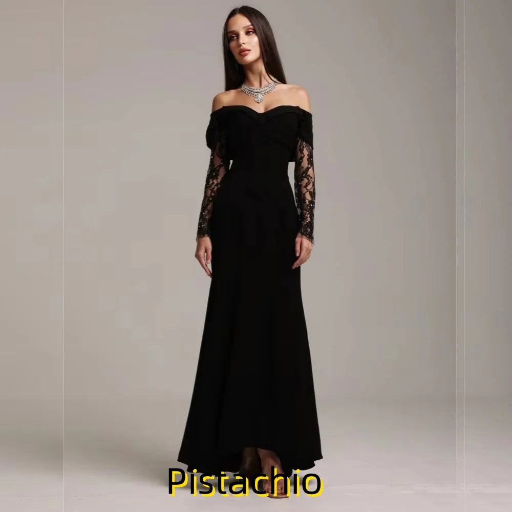 Customized Exquisite Ruched Women Prom Dress Sexy Off The Shoulder Charming Lace Floor Length Party Dress Women Evening Gown
Customized Exquisite Ruched Women Prom Dress Sexy Off The Shoulder Charming Lace Floor Length Party Dress Women Evening Gown