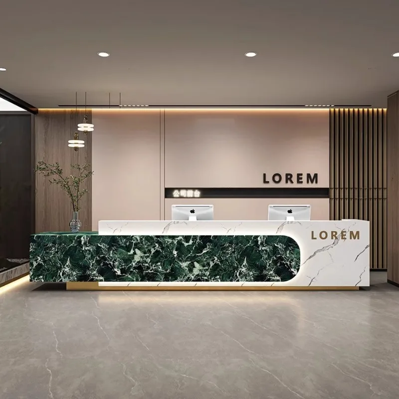 Luxury Beauty Reception Desks Company Executive Welcome Display Reception Desks Industrial Design Scrivania Trendy Furniture
Luxury Beauty Reception Desks Company Executive Welcome Display Reception Desks Industrial Design Scrivania Trendy Furniture