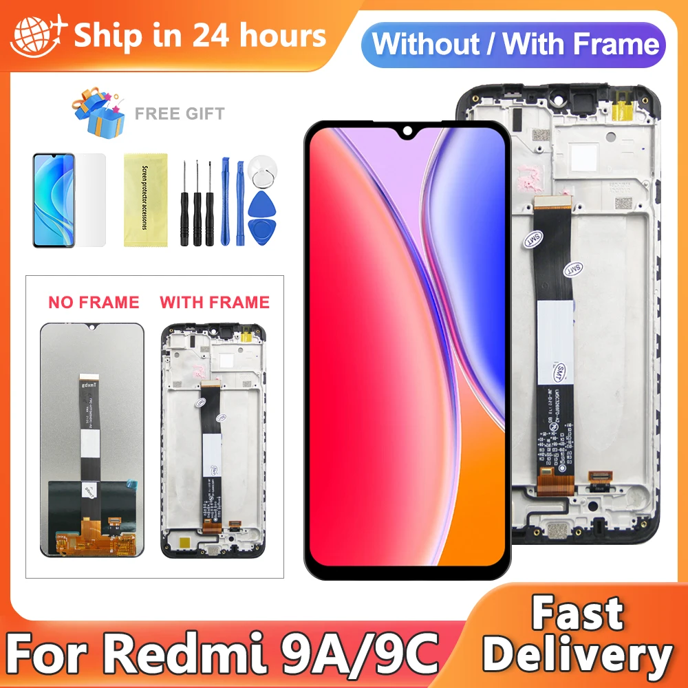 ЖК-дисплей для Xiaomi Redmi 9A 9C M2006C3LG M2006C3MG, ЖК-дисплей, дигитайзер сенсорного экрана в сборе, замена для Redmi 9C DIsplay
ЖК-дисплей для Xiaomi Redmi 9A 9C M2006C3LG M2006C3MG, ЖК-дисплей, дигитайзер сенсорного экрана в сборе, замена для Redmi 9C DIsplay