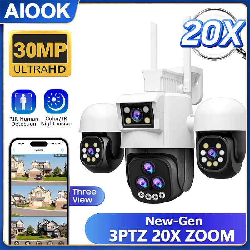 AIOOK 20X ZOOM Outdoor Security Camera HD 30MP WIFI CCTV PTZ Ai Mobile Tracking Night Vision Waterproof Video Camera IPC360 HOME
AIOOK 20X ZOOM Outdoor Security Camera HD 30MP WIFI CCTV PTZ Ai Mobile Tracking Night Vision Waterproof Video Camera IPC360 HOME