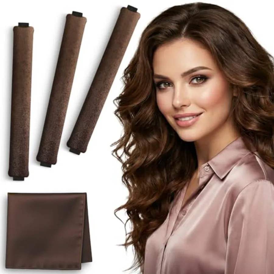 Heatless Curls Overnight Rods for Blowout Look, Long Hair Rollers Blow Out Curling Rod No Heat Flexi Foam Tubes Silk Satin Velv
Heatless Curls Overnight Rods for Blowout Look, Long Hair Rollers Blow Out Curling Rod No Heat Flexi Foam Tubes Silk Satin Velv
