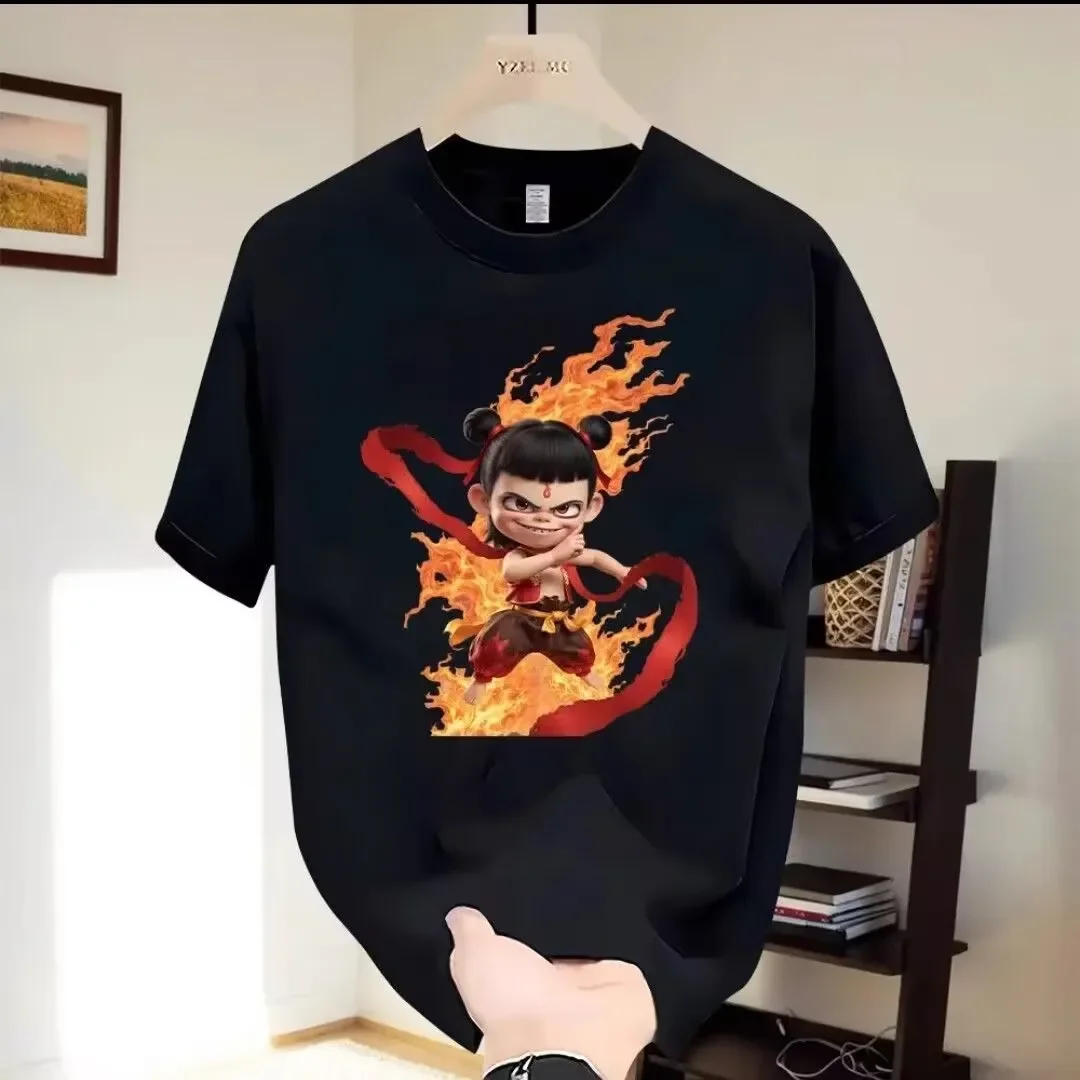 Nezha 2 Devil Child Trouble Printed Women T-shirt Harajuku Summer Short Sleeved T Shirt Female Round Neck Unisex Y2k Clothes Top
Nezha 2 Devil Child Trouble Printed Women T-shirt Harajuku Summer Short Sleeved T Shirt Female Round Neck Unisex Y2k Clothes Top