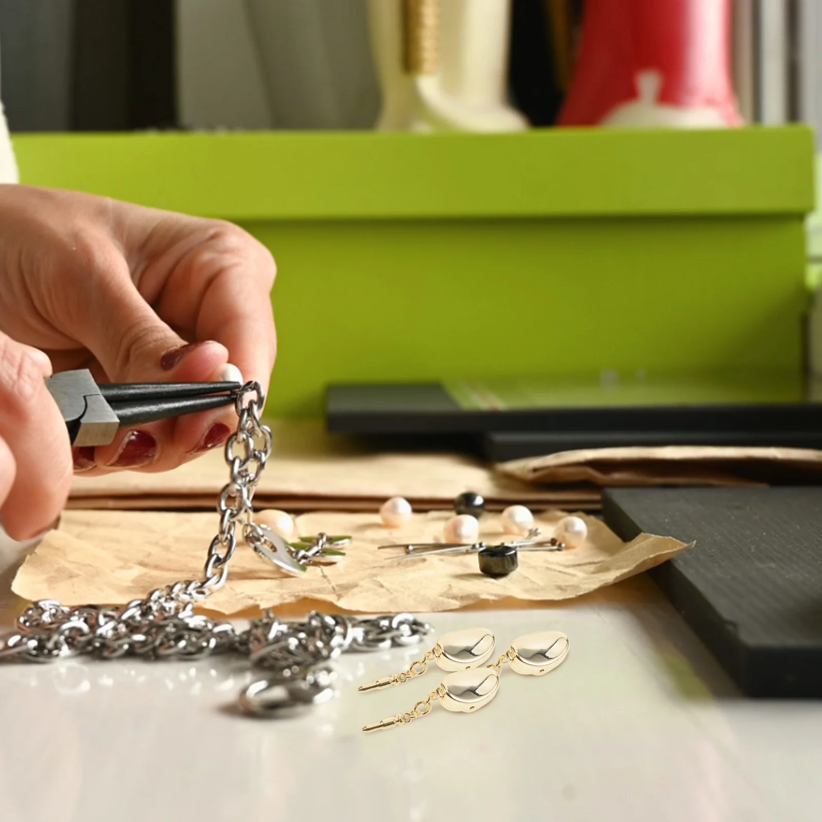 5Pcs Yuanbao Snap Clasp Necklace Charm Bail Secure DIY Jewelry Making Bracelet Connector Pendant Holder Vintage Style
5Pcs Yuanbao Snap Clasp Necklace Charm Bail Secure DIY Jewelry Making Bracelet Connector Pendant Holder Vintage Style
