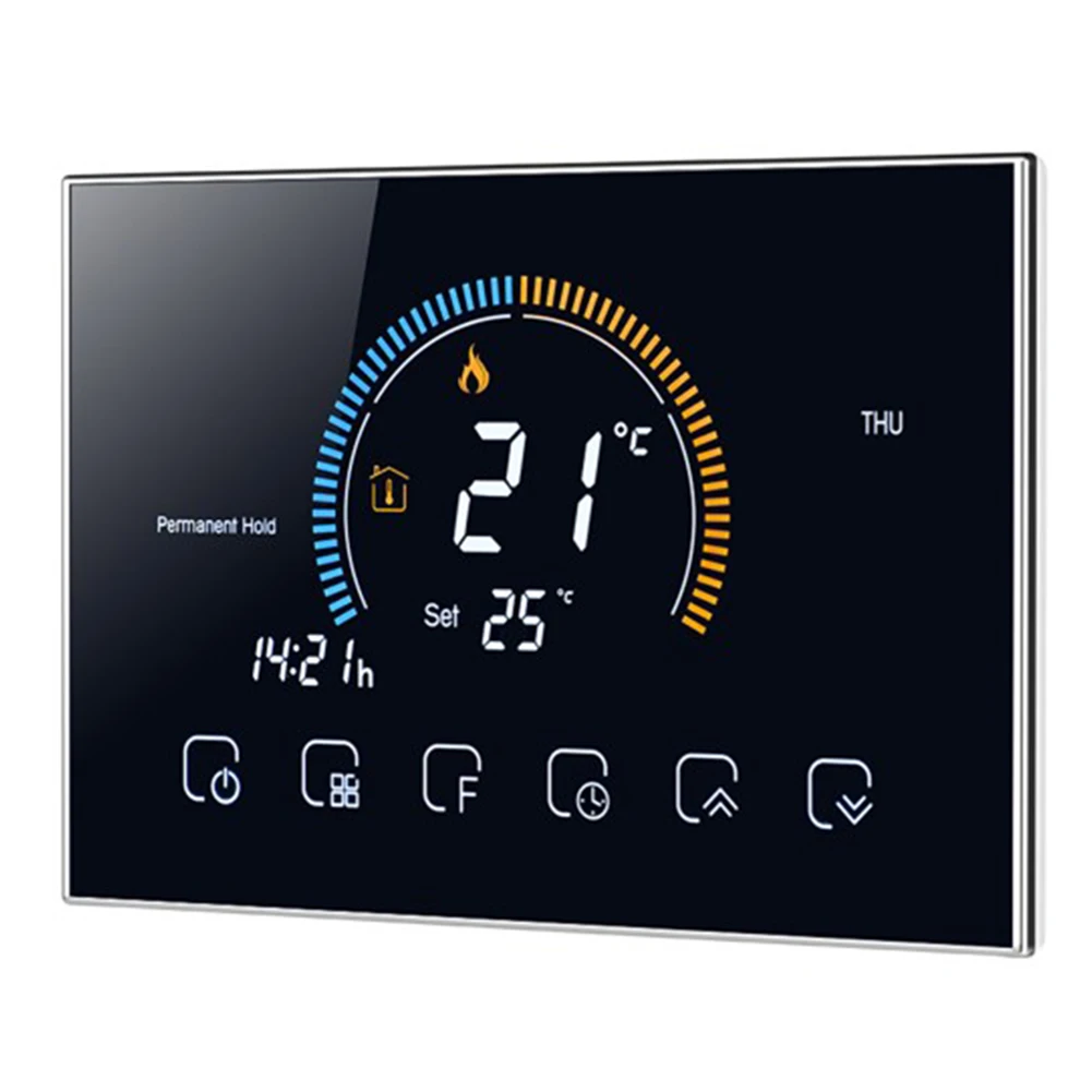 Умный термостат 12,7*4,0*8,8 см, цифровой термостат, легкий считывающий, точность температуры, работа с сенсорным экраном
Умный термостат 12,7*4,0*8,8 см, цифровой термостат, легкий считывающий, точность температуры, работа с сенсорным экраном