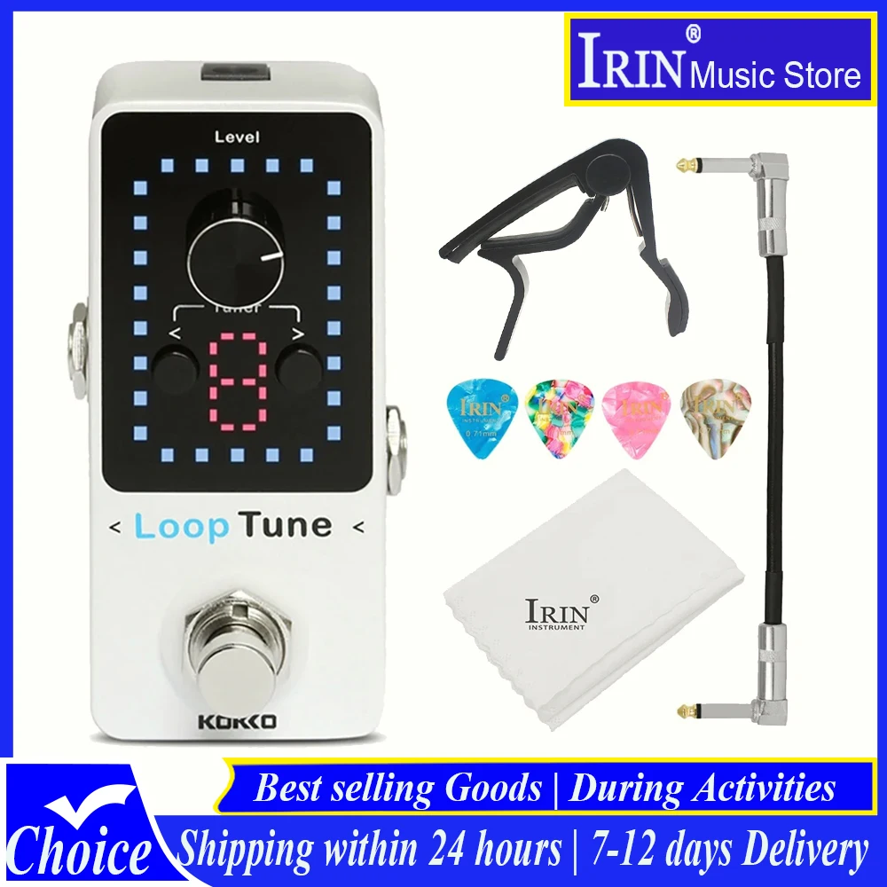 KOKKO Loop Tune Pedal FLP-2T Electric Guitar Effect Pedal Floor Recording Looper Built-in Tuner Guitar Parts & Accessory
KOKKO Loop Tune Pedal FLP-2T Electric Guitar Effect Pedal Floor Recording Looper Built-in Tuner Guitar Parts & Accessory