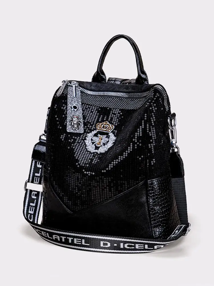 Light Luxury And Fashionable New Reflective Silver Sequin Mesh Hollow Design, High-end And Personalized Backpack For Women Trend
Light Luxury And Fashionable New Reflective Silver Sequin Mesh Hollow Design, High-end And Personalized Backpack For Women Trend