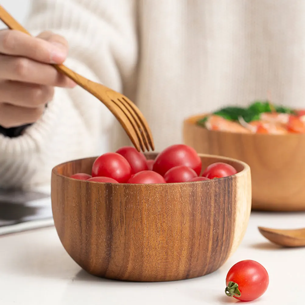 Wooden Bowl Set Japanese Rice Style Cereal Soup Bowls Bamboo-wood Salad Fruit Fruits Retro Decor
Wooden Bowl Set Japanese Rice Style Cereal Soup Bowls Bamboo-wood Salad Fruit Fruits Retro Decor