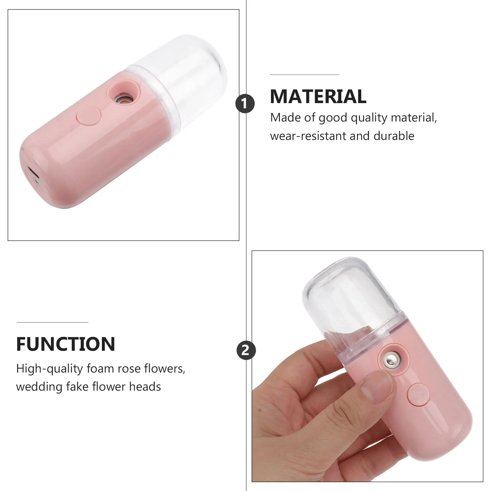 1Set Nano Level Atomization Abs Pc Facial Mister Usb Charging Face Sprayer Moisturizing Atomizer
1Set Nano Level Atomization Abs Pc Facial Mister Usb Charging Face Sprayer Moisturizing Atomizer